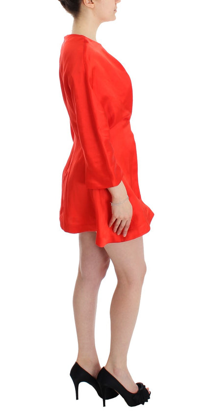 Fyodor Golan Radiant Red Linen Blend Artisan Dress