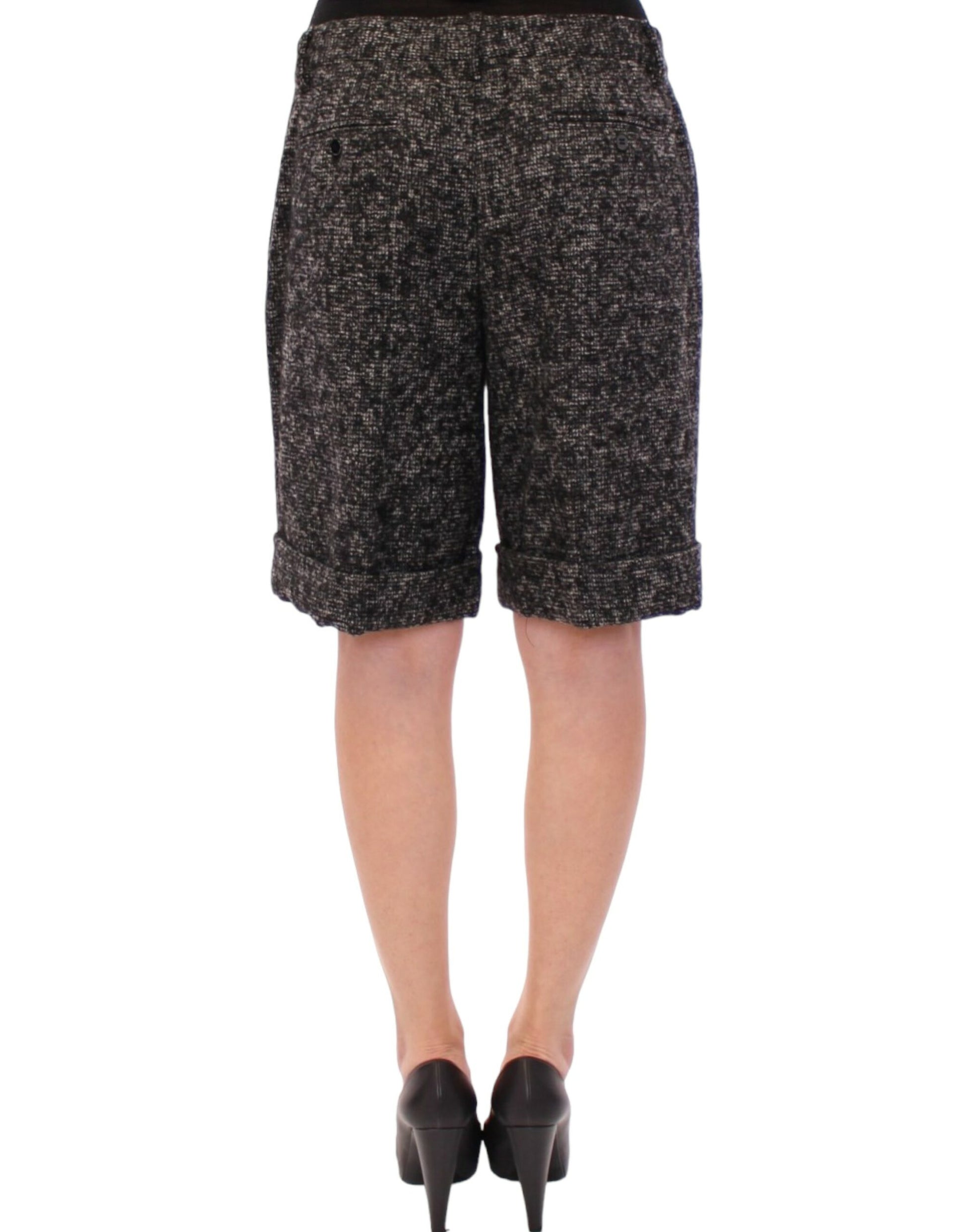 Dolce & Gabbana Elegant Gray Alpaca Blend Shorts