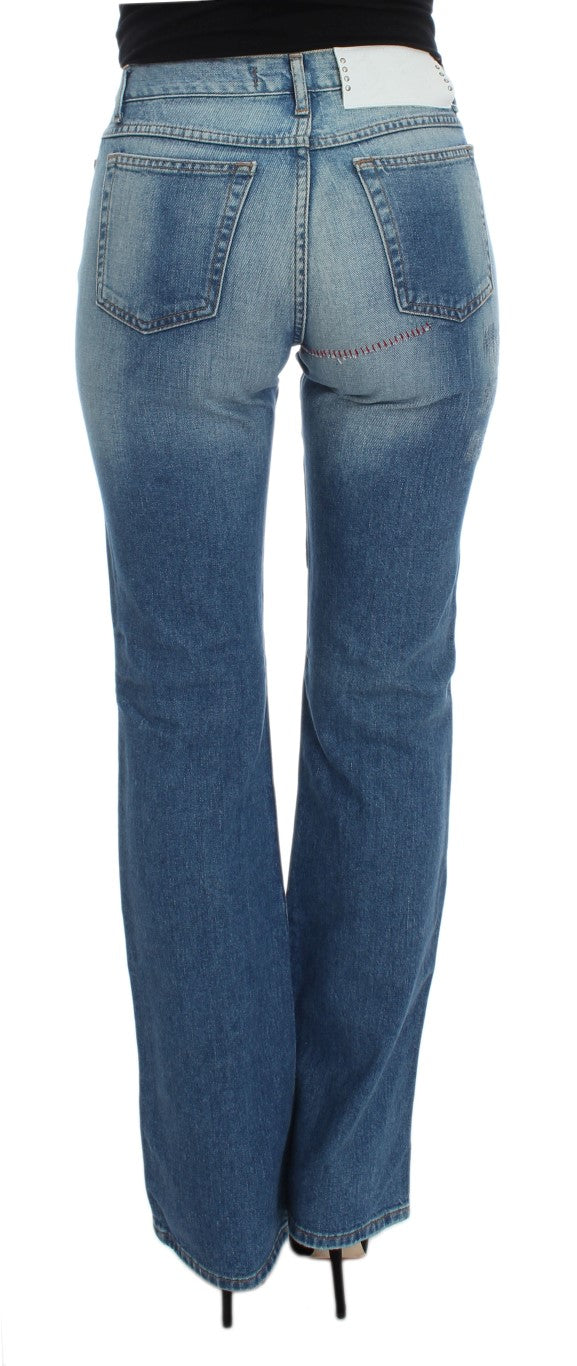 Cavalli Elegant Slim Fit Bootcut Denim