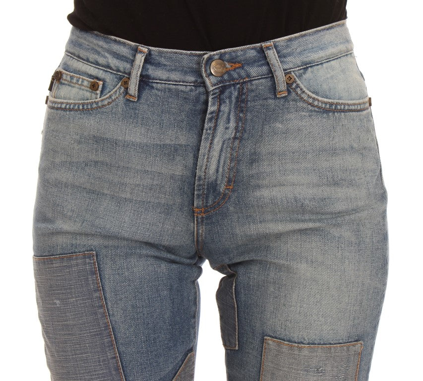 Cavalli Elegant Slim Fit Bootcut Denim