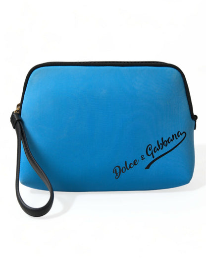 Dolce & Gabbana Elegant Blue Hand Pouch with Strap