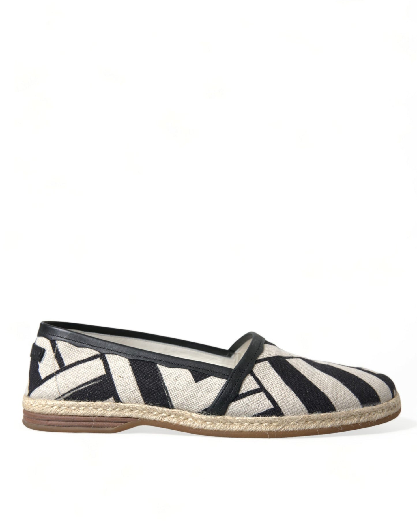 Dolce & Gabbana Chic Striped Luxury Leather Espadrilles