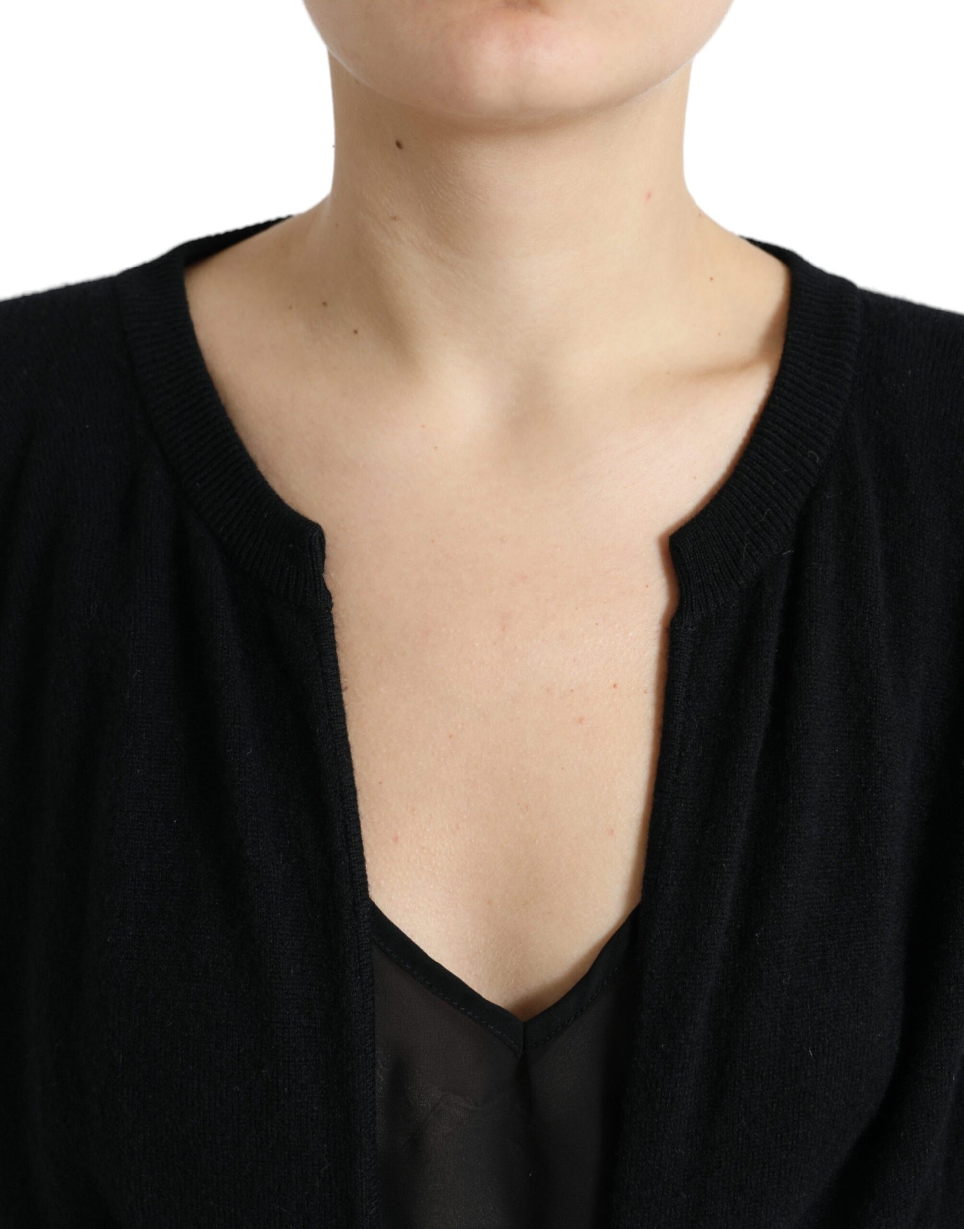 Dolce & Gabbana Elegant Cashmere Cardigan Vest Sweater