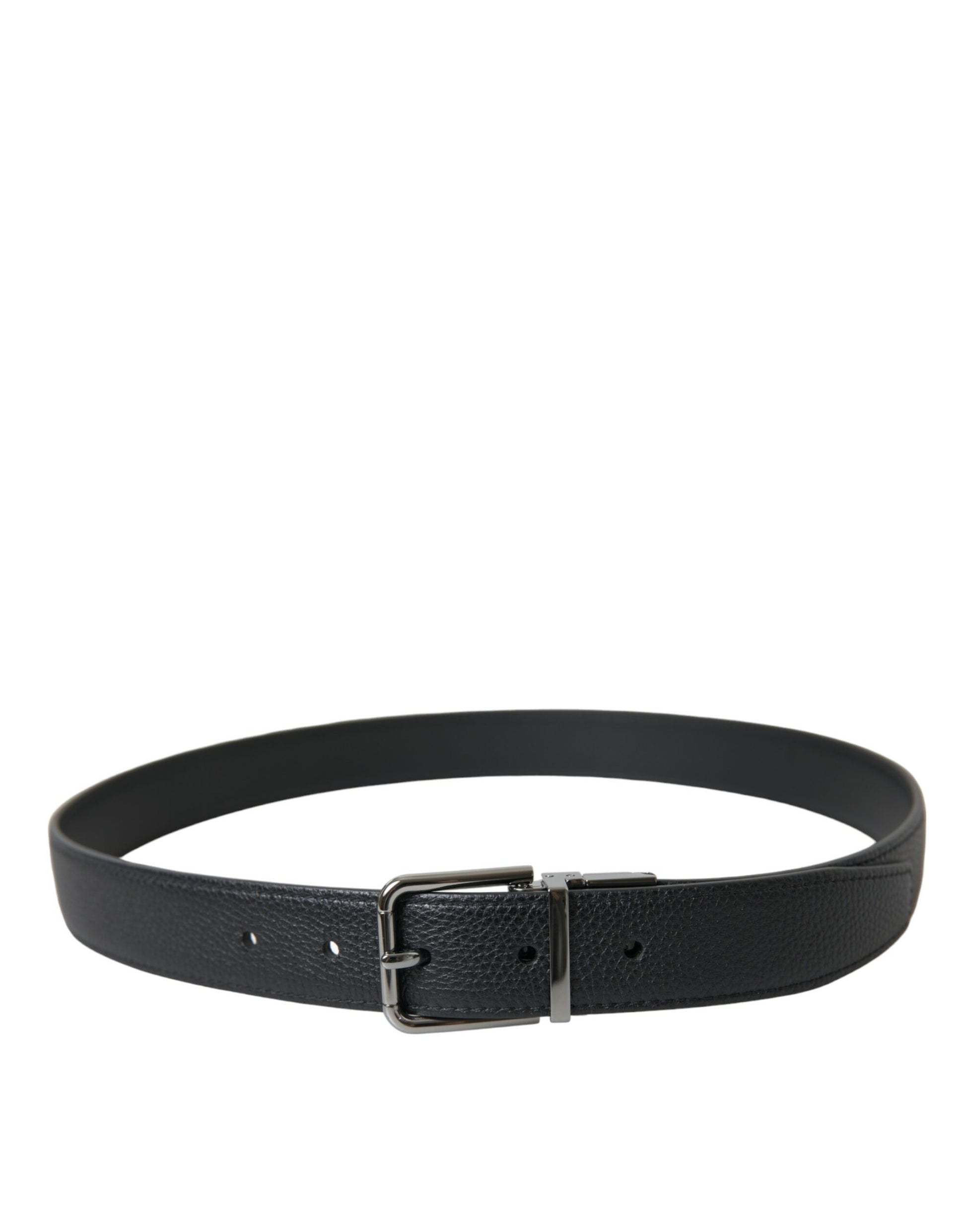 Dolce & Gabbana Elegant Leather Belt with Metal Buckle