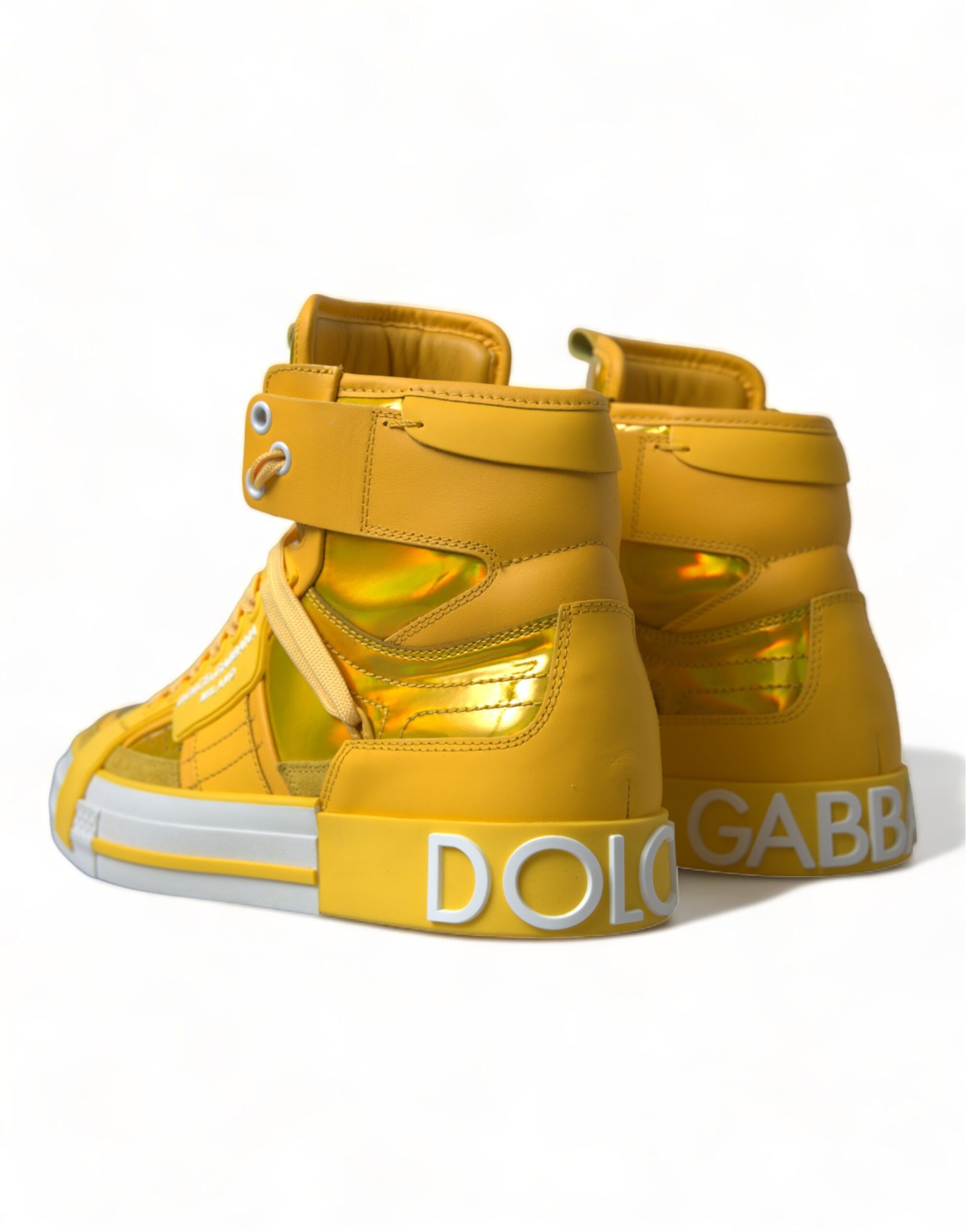 Dolce & Gabbana Chic High-Top Color-Block Sneakers