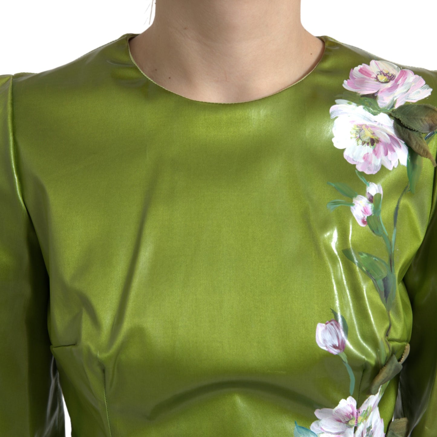 Dolce & Gabbana Floral Elegance Midi Sheath Dress