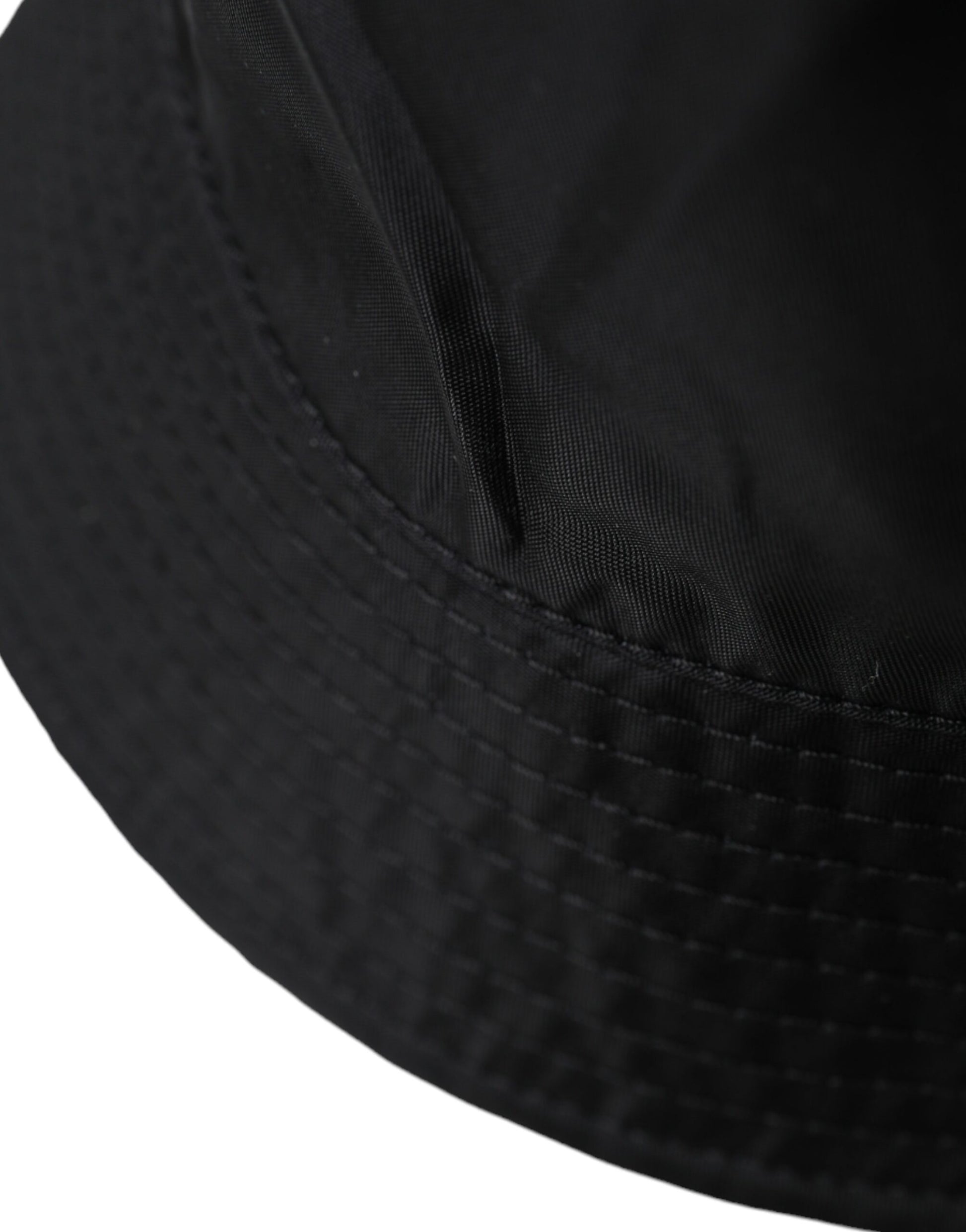 Dolce & Gabbana Black Wide Brim Cap Bucket Hat Men