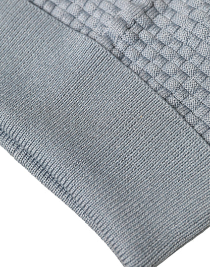 Dolce & Gabbana Light Blue Cotton Blend Beanie Bonnet Hat