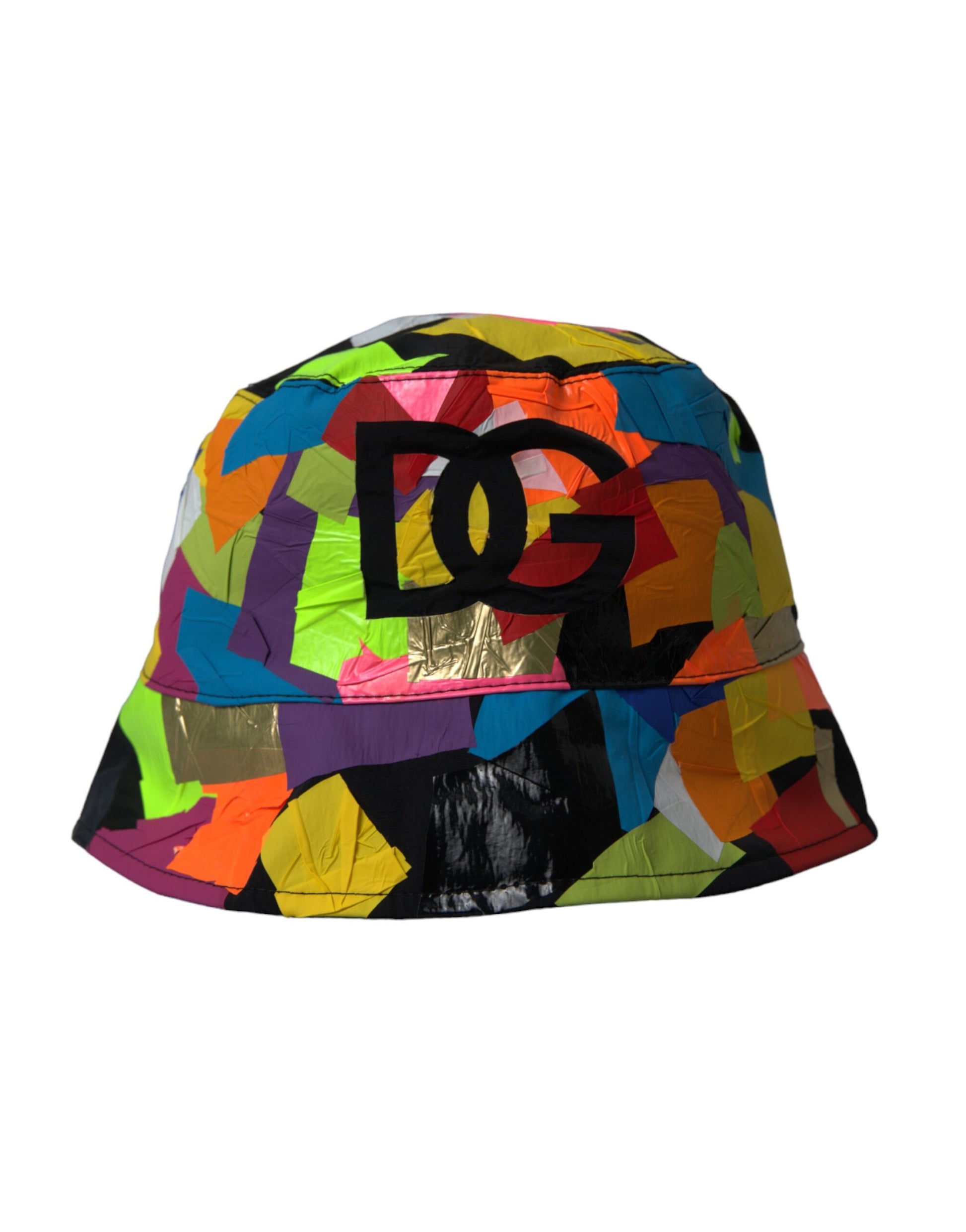 Dolce & Gabbana Multicolor Sticky Notes Logo Bucket Hat Men