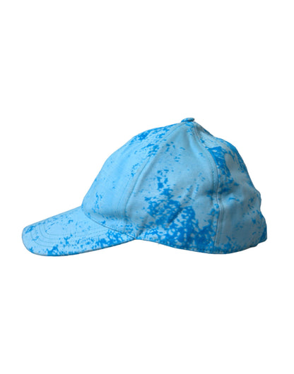 Dolce & Gabbana Light Blue Color Splash Baseball Hat Men