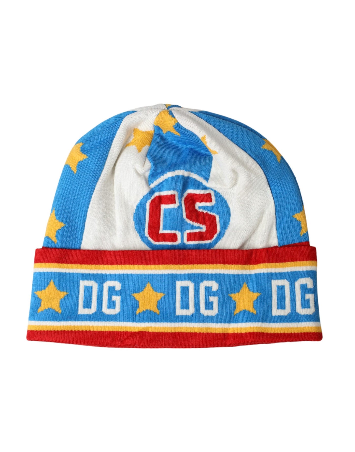 Dolce & Gabbana Multicolor DG Sicily Print Winter Beanie Hat