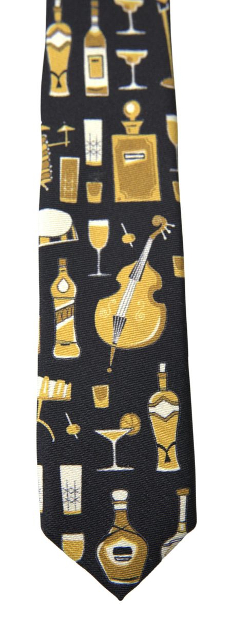 Dolce & Gabbana Exclusive Silk Tie with Musical Print