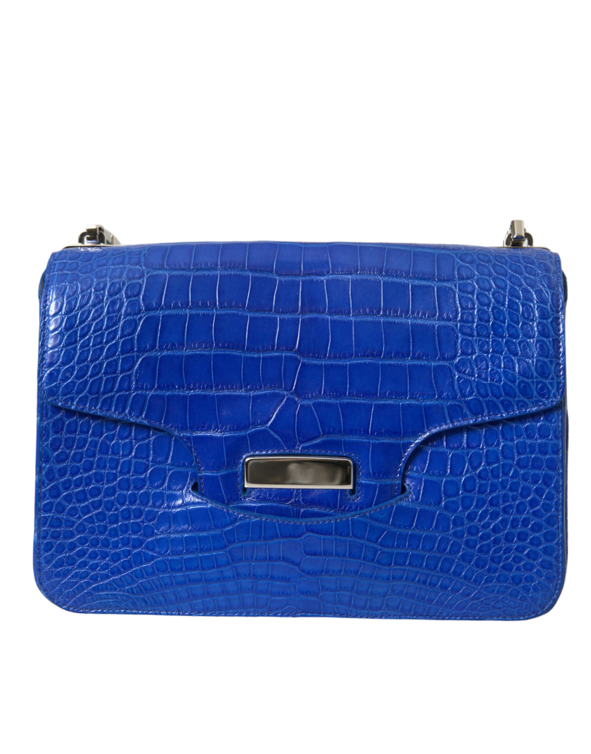 Balenciaga Chic Alligator Skin Chain Shoulder Bag