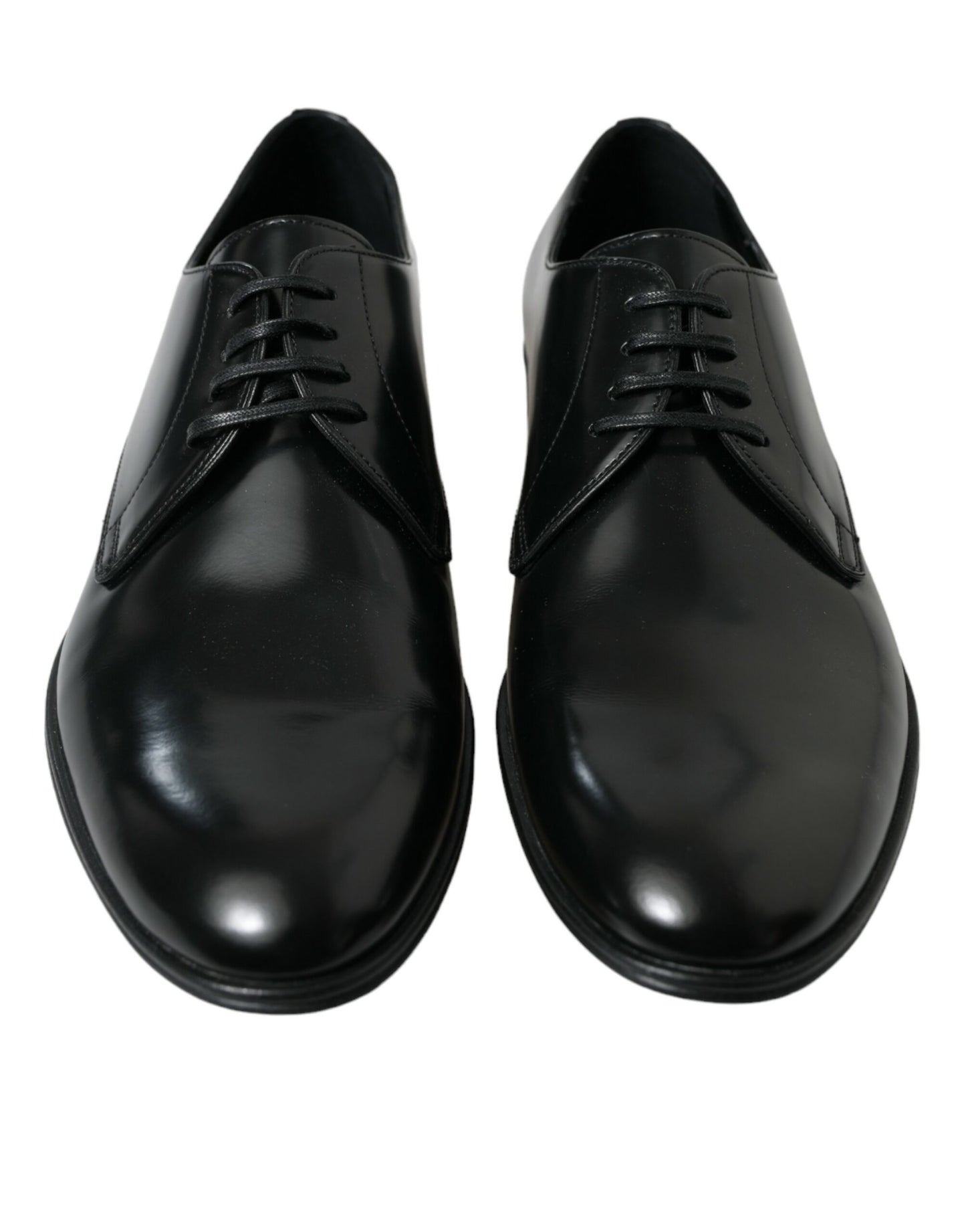 Dolce & Gabbana Elegant Black Leather Derby Formal Shoes