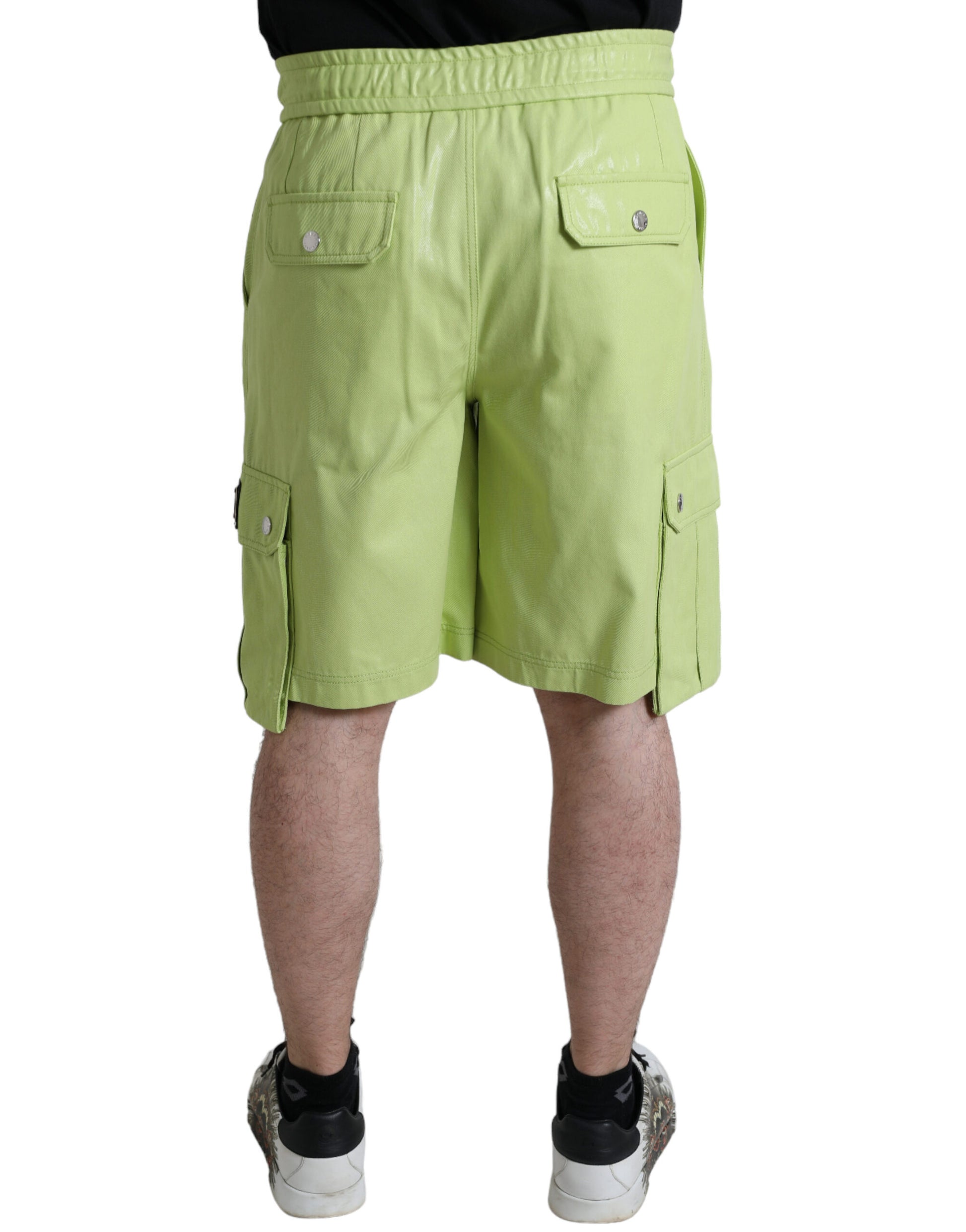 Dolce & Gabbana Chic Light Green Cotton Bermuda Shorts