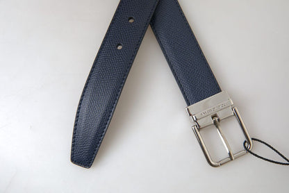 Dolce & Gabbana Aquamarine Blue Leather Belt