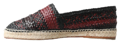 Dolce & Gabbana Elegant Woven Leather Espadrilles