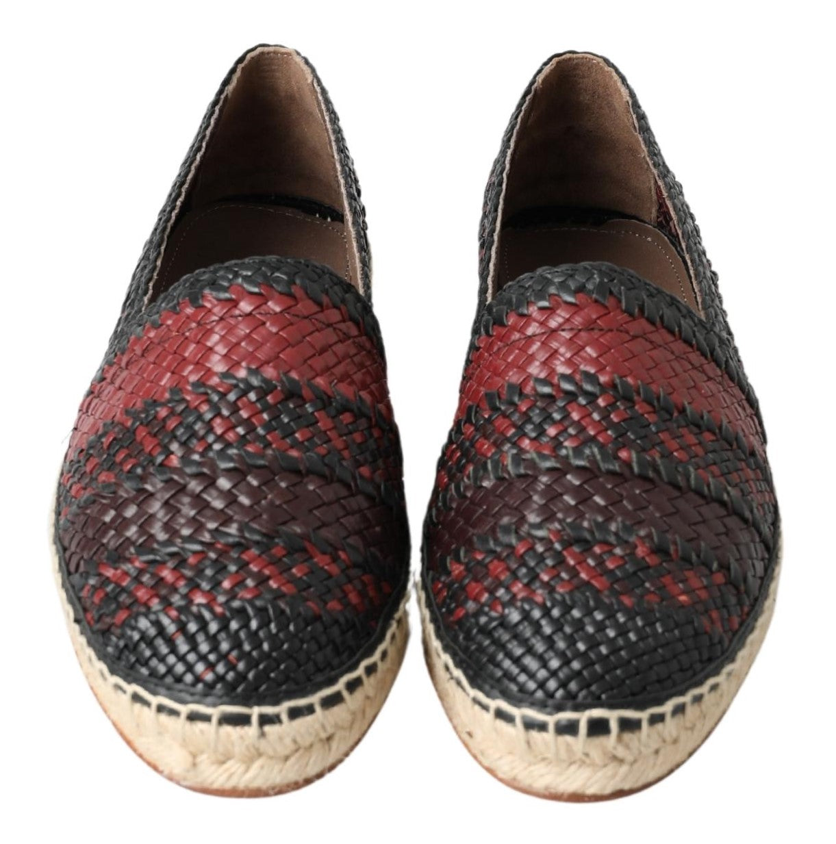 Dolce & Gabbana Elegant Woven Leather Espadrilles