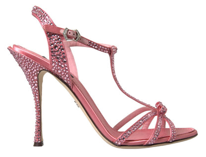 Dolce & Gabbana Elegant Pink Ankle Strap Sandals