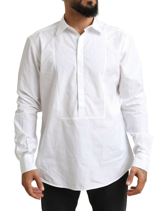 Dolce & Gabbana Elegant White Cotton Dress Shirt