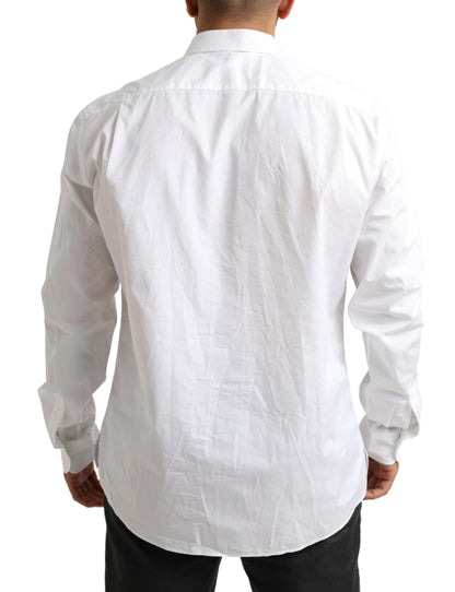 Dolce & Gabbana Elegant White Cotton Dress Shirt