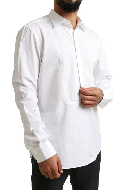 Dolce & Gabbana Elegant White Cotton Dress Shirt