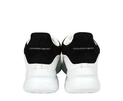 Alexander McQueen Women White Leather Suede Sneaker