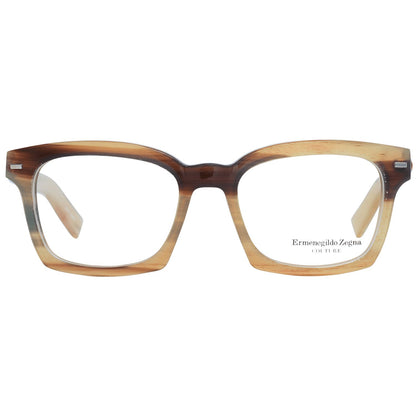 Zegna Couture Multicolor Horn Frame Trapezium Eyewear