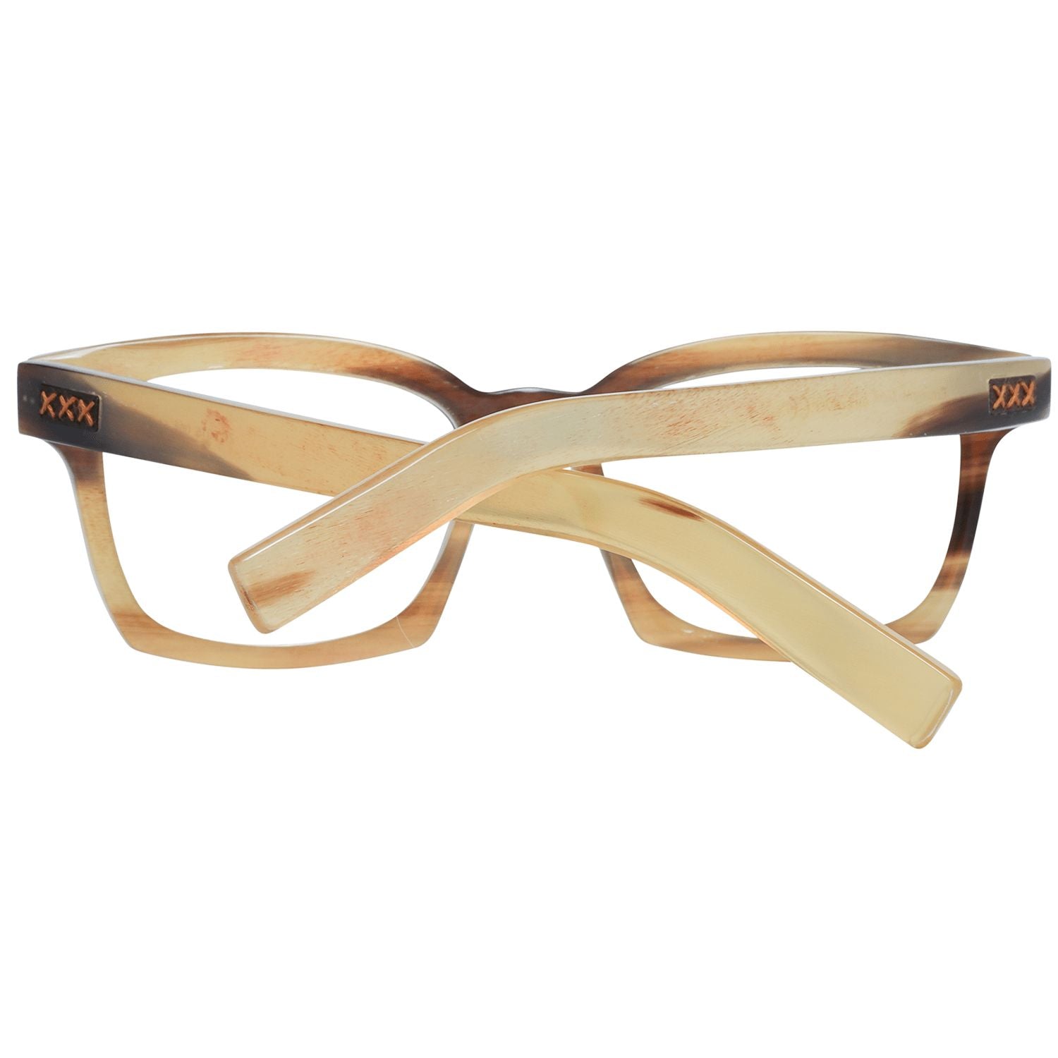 Zegna Couture Multicolor Horn Frame Trapezium Eyewear