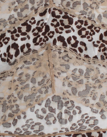 Cavalli Elegant Floral Lace Longsleeve Top