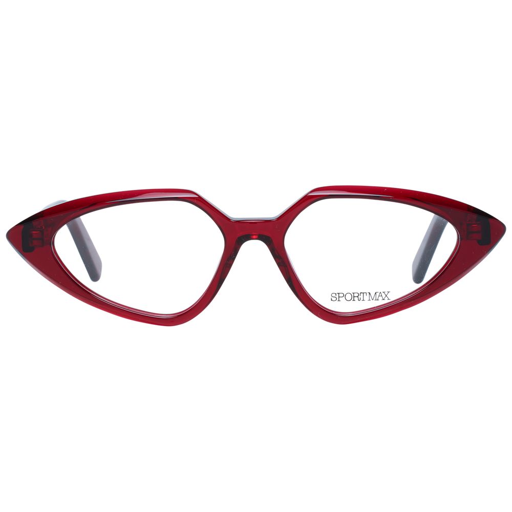 Sportmax Burgundy Women Optical Frames