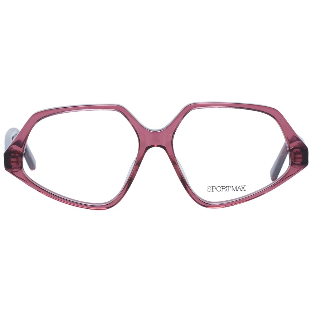 Sportmax Burgundy Women Optical Frames