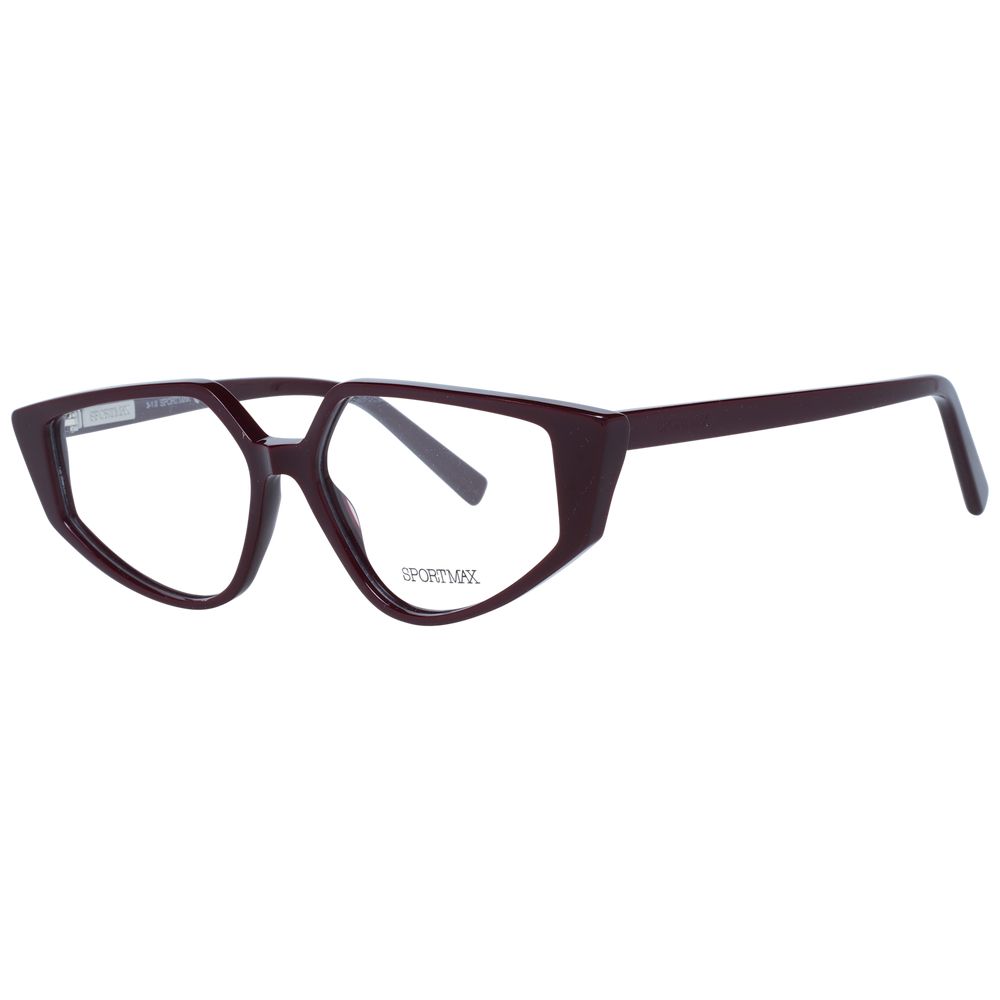 Sportmax Burgundy Women Optical Frames