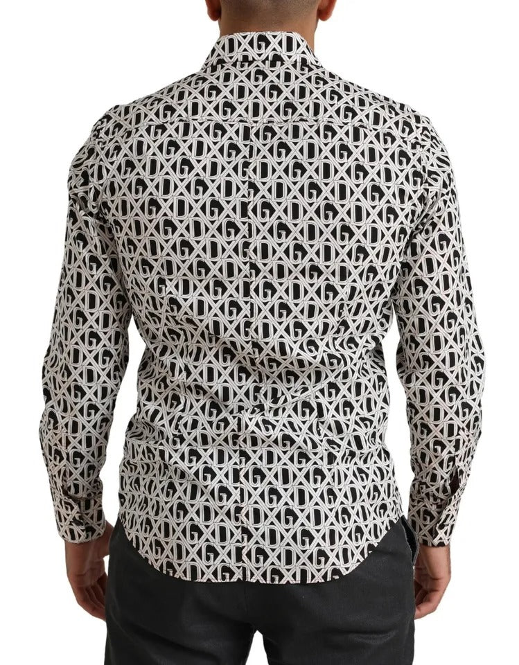 Dolce & Gabbana Multicolor MARTINI Logo Long Sleeves Shirt