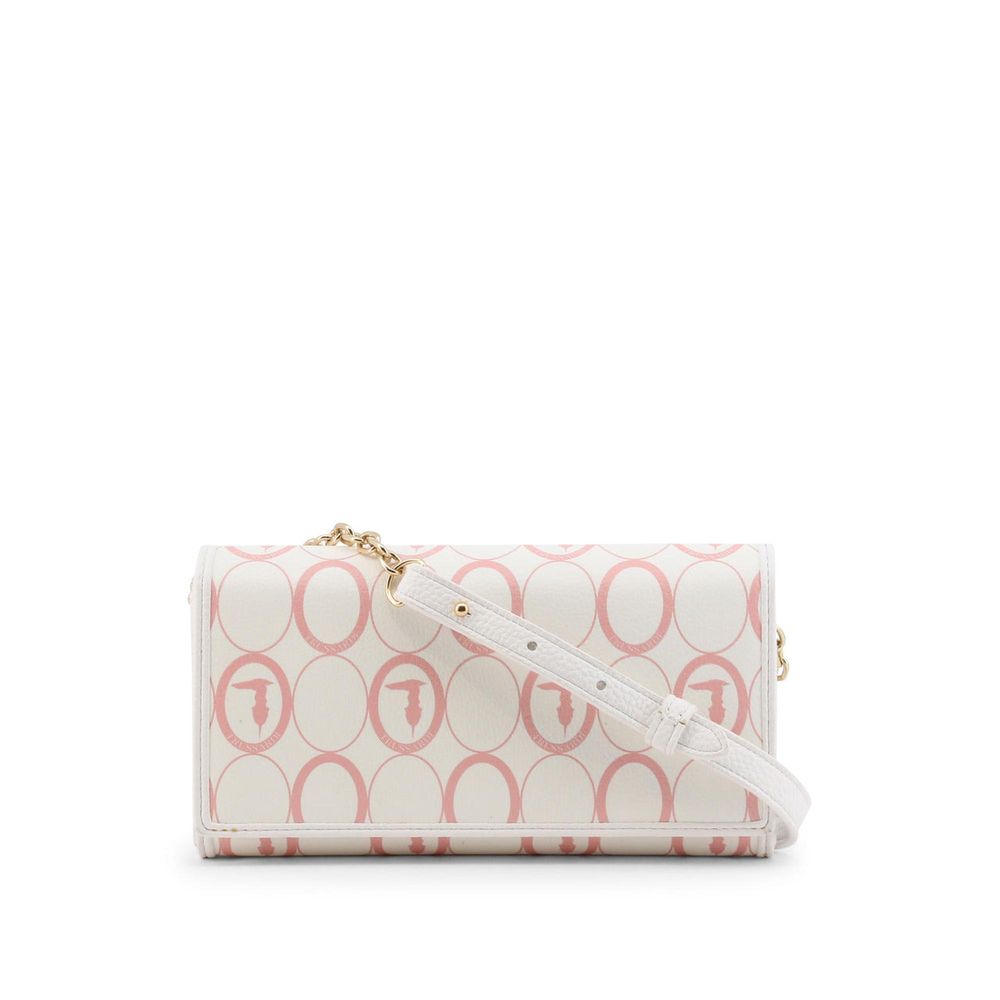 Trussardi White  Clutch Bag