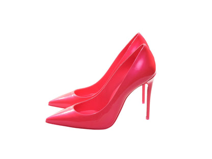 Christian Louboutin Sporty Kate Hot Pink Patent Leather High Heel Pumps