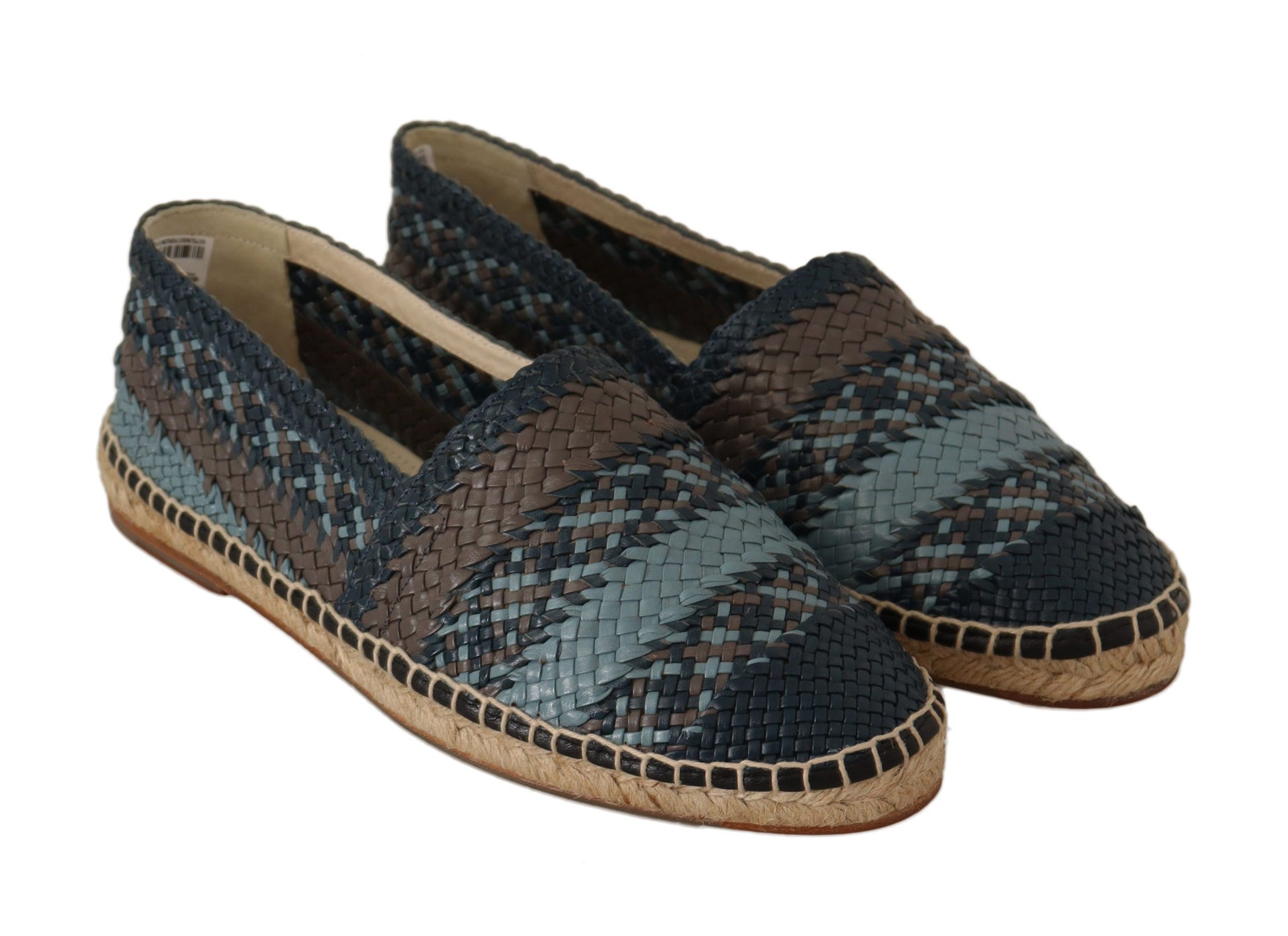 Dolce & Gabbana Elegant Woven Leather Espadrilles