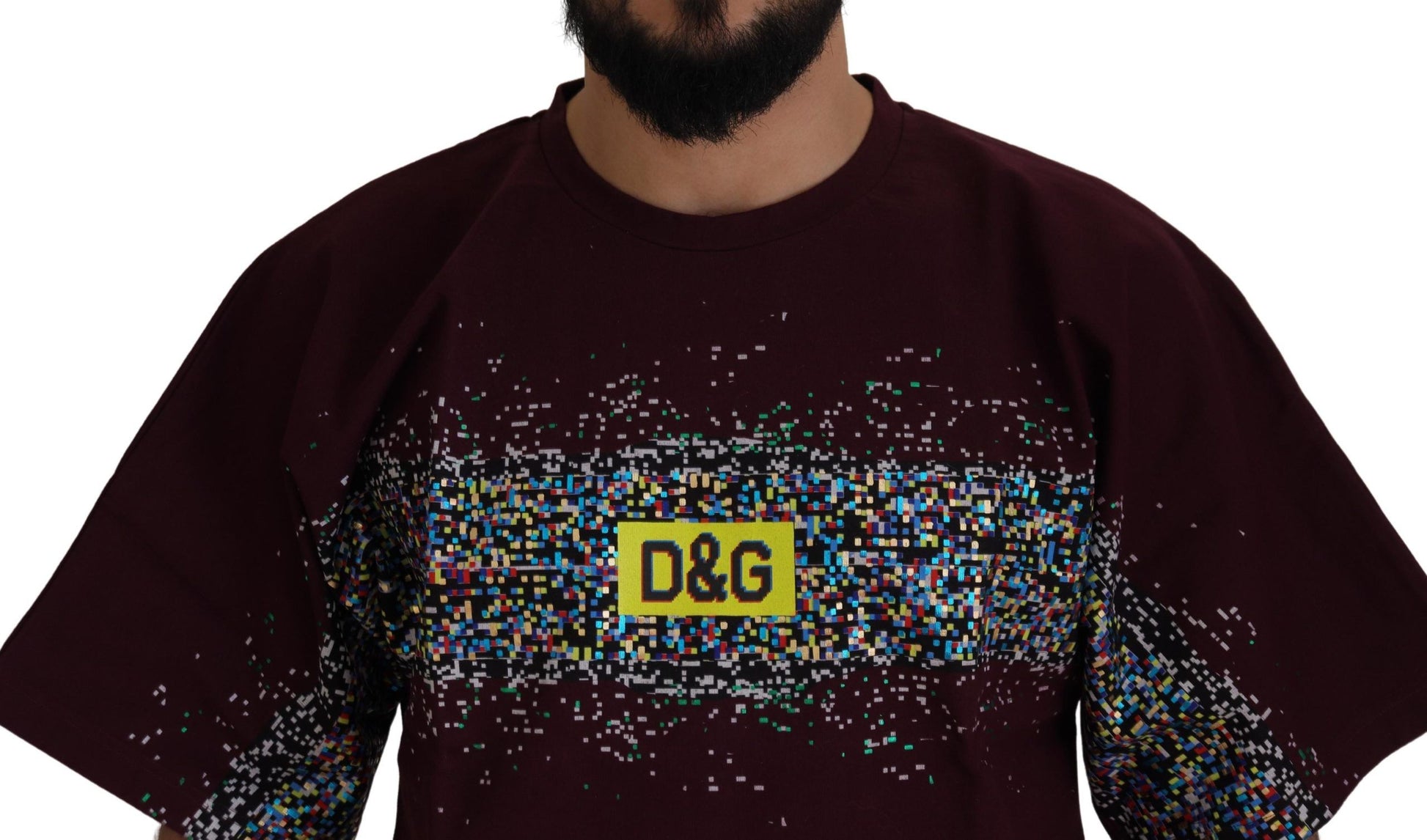 Dolce & Gabbana Bordeaux Crewneck Cotton Tee