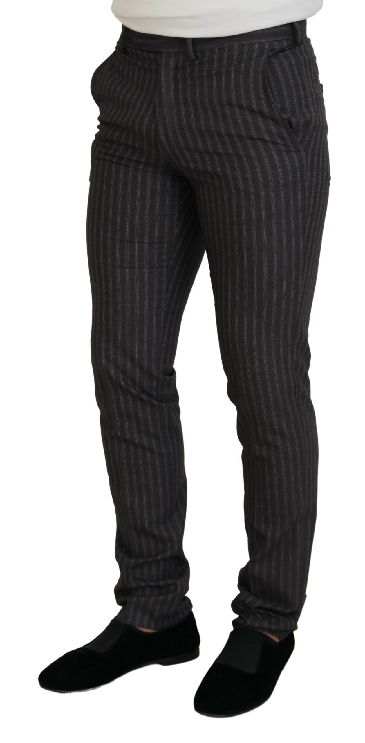 BENCIVENGA Elegant Striped Dress Pants for Men