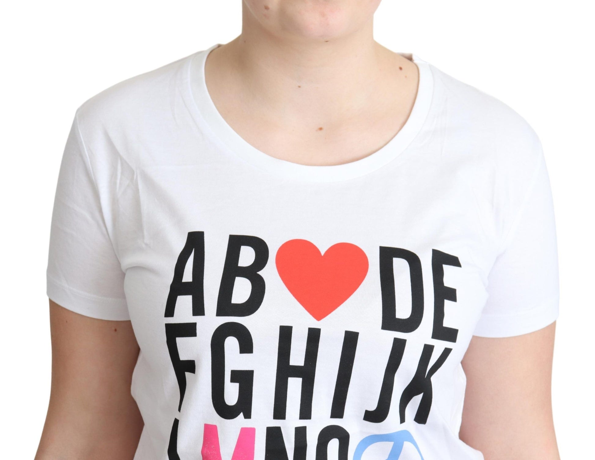 Moschino Chic Alphabet Print Cotton Tee