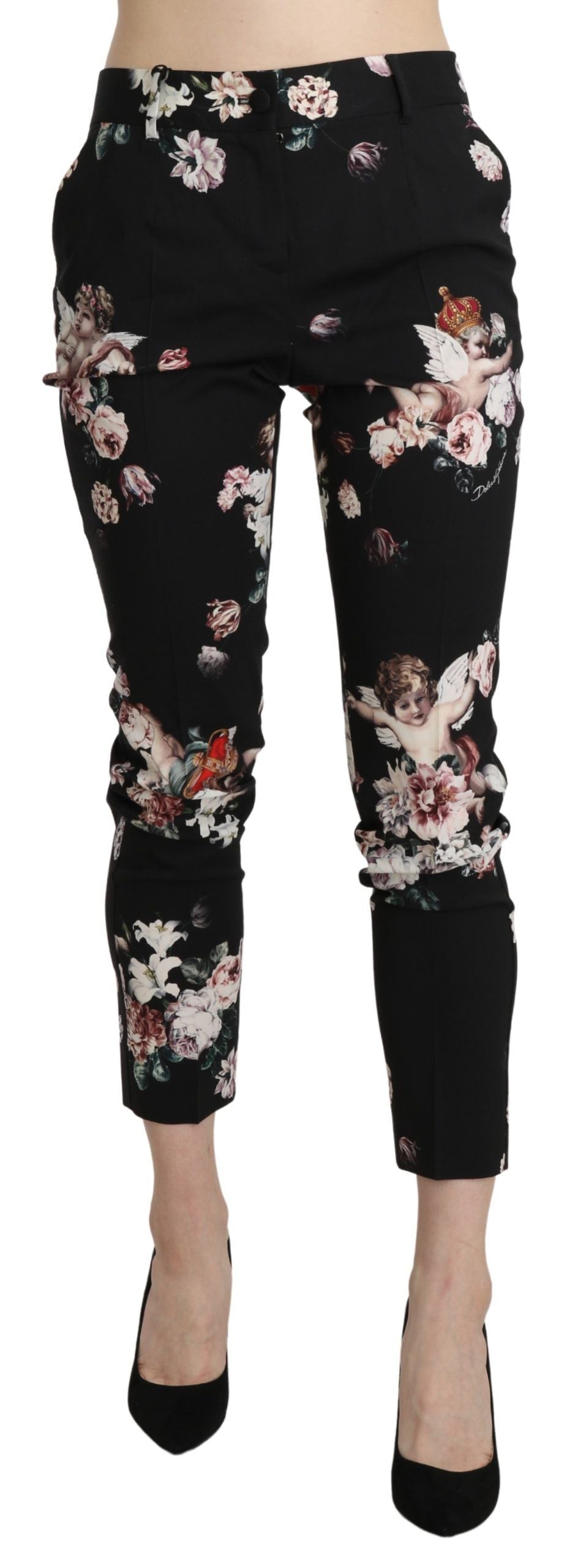 Dolce & Gabbana Elegant High Waist Cropped Trousers