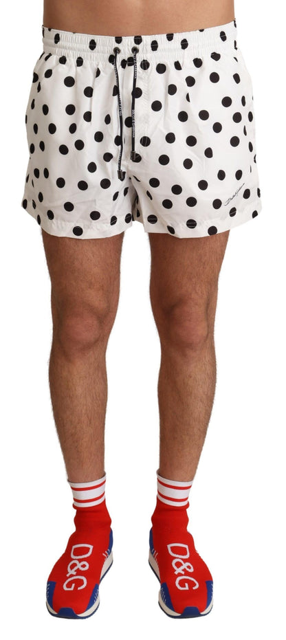 Dolce & Gabbana Polka Dotted Men's Swim Shorts