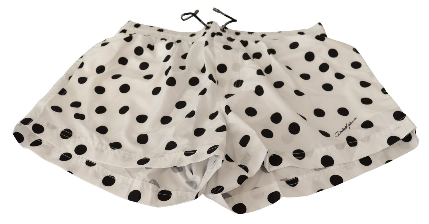 Dolce & Gabbana Polka Dotted Men's Swim Shorts