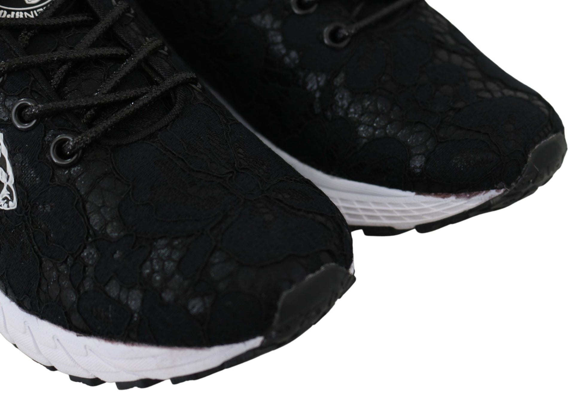 Plein Sport Elegant Black Runner Umi Sneakers