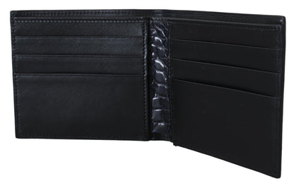 Dolce & Gabbana Elegant Exotic Leather Bifold Wallet