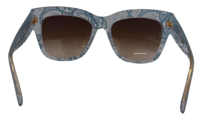 Dolce & Gabbana Elegant Lace-Trimmed Gradient Sunglasses