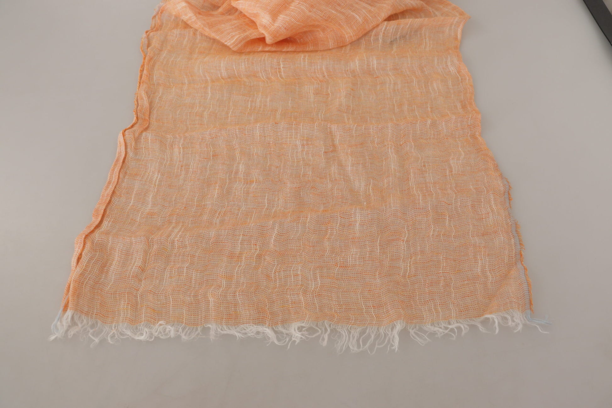 Malo Elegant Peach Linen Scarf