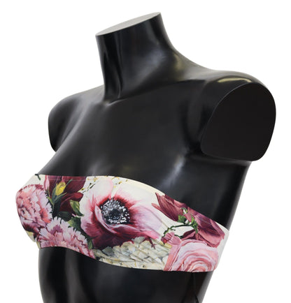 Dolce & Gabbana Multicolor Floral Bikini Top - Elegant Summer Wear