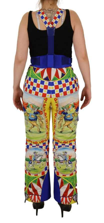 Dolce & Gabbana Multicolor High Waist Snow Pants