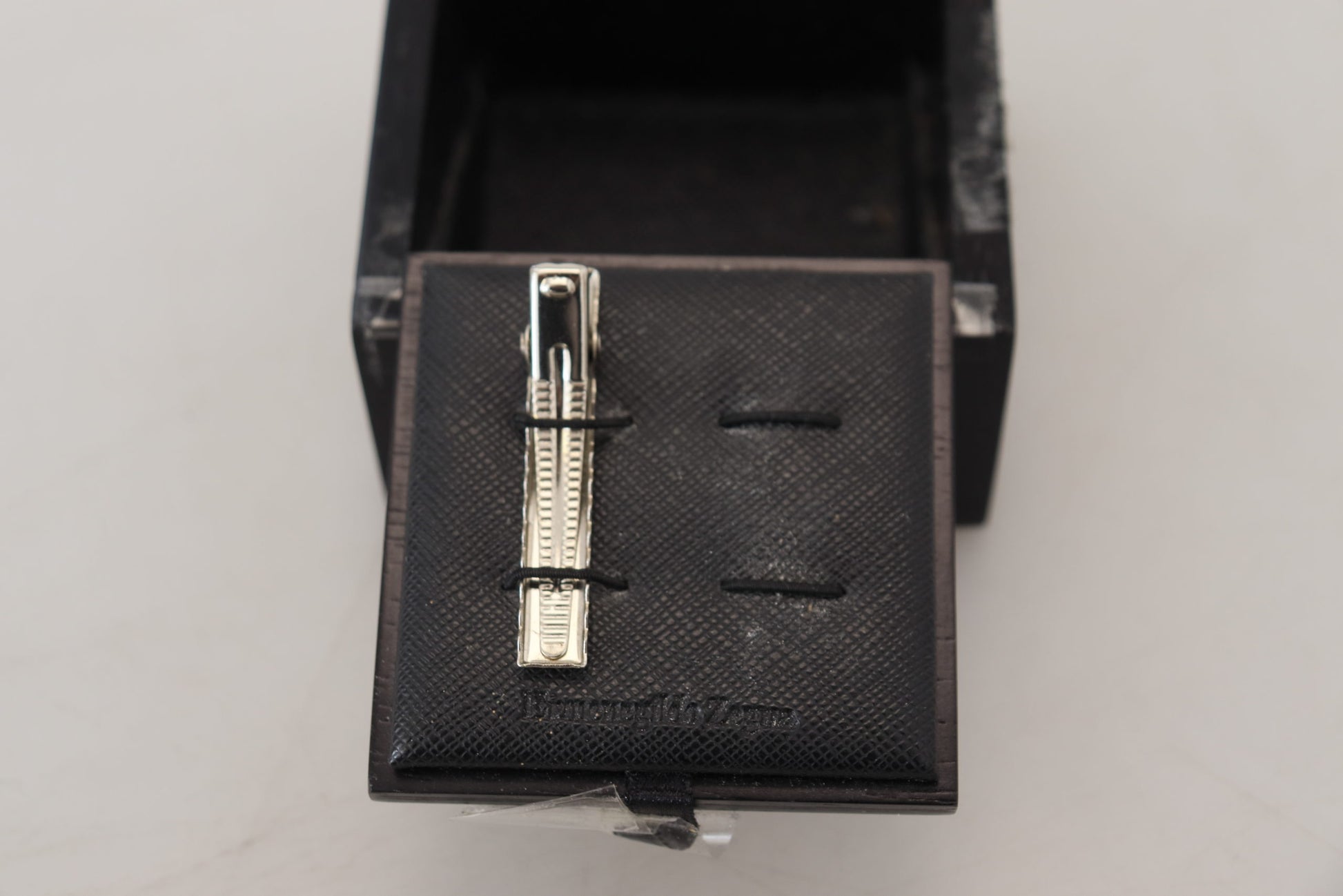 Ermenegildo Zegna Elegant Silver Brass Tie Clip for Men